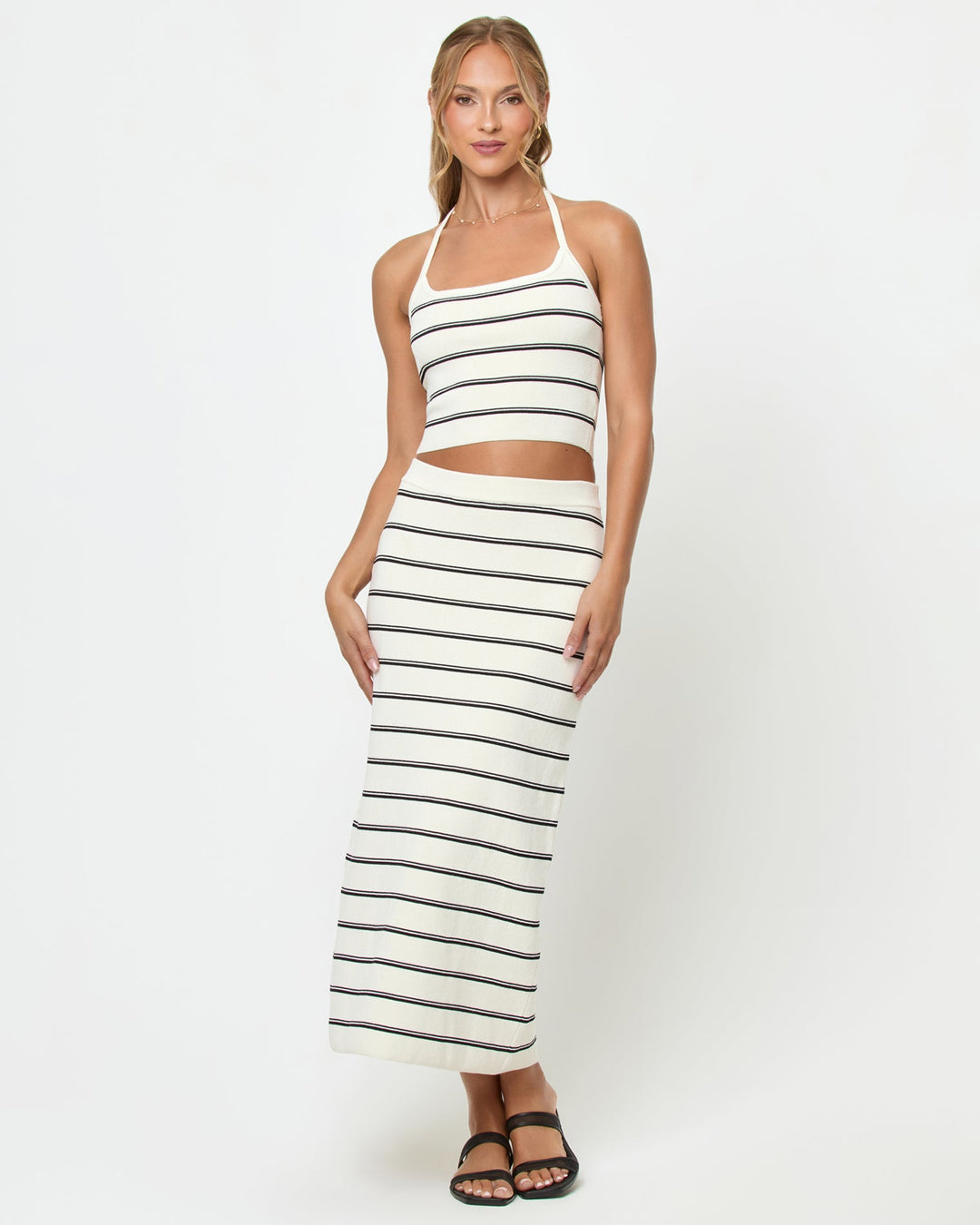 *Online Exclusive* <br> LSPACE Positano Stripe Halter Top-The Shop Laguna Beach