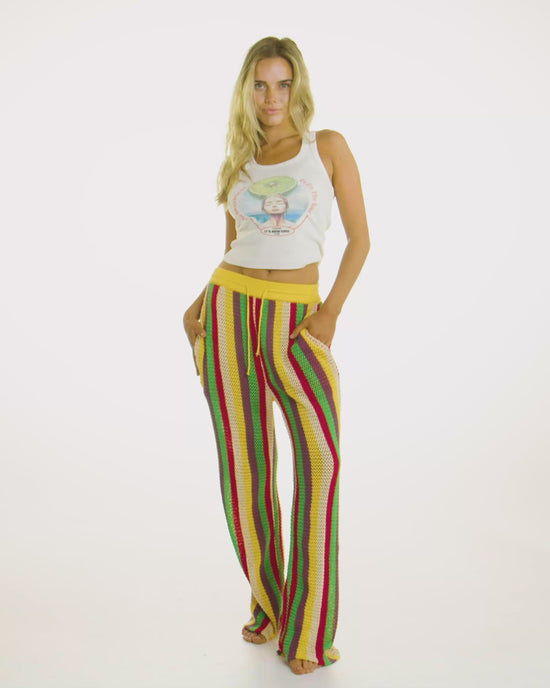 IT'S NOW COOL Crochet Leisure Pant-The Shop Laguna Beach