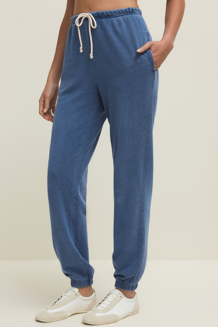 Z SUPPLY Downtown Knit Denim Jogger Pant-The Shop Laguna Beach