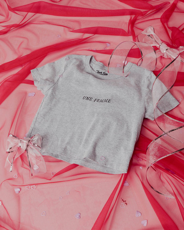 JUNK FOOD Une Femme Baby Tee