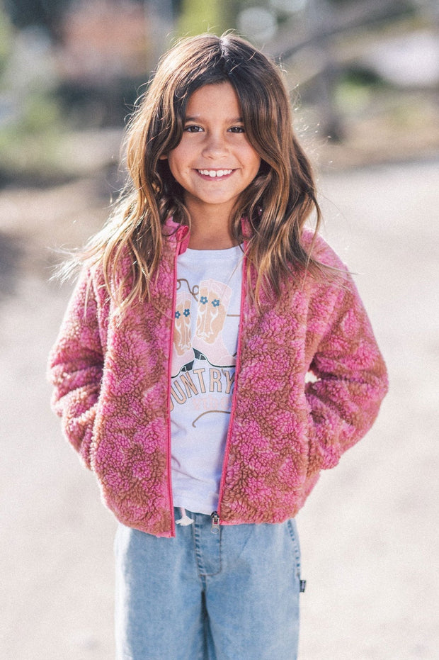 FEATHER 4 ARROW Skyler Desert Rose Polar Fleece Jacket-The Shop Laguna Beach