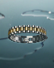LUV AJ Timepiece Two-Toned Bracelet-The Shop Laguna Beach