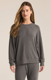 Z SUPPLY Sleep Tight Rib Crew Sweatshirt-The Shop Laguna Beach