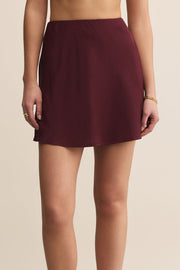 Z SUPPLY Chablis Satin Mini Skirt-The Shop Laguna Beach