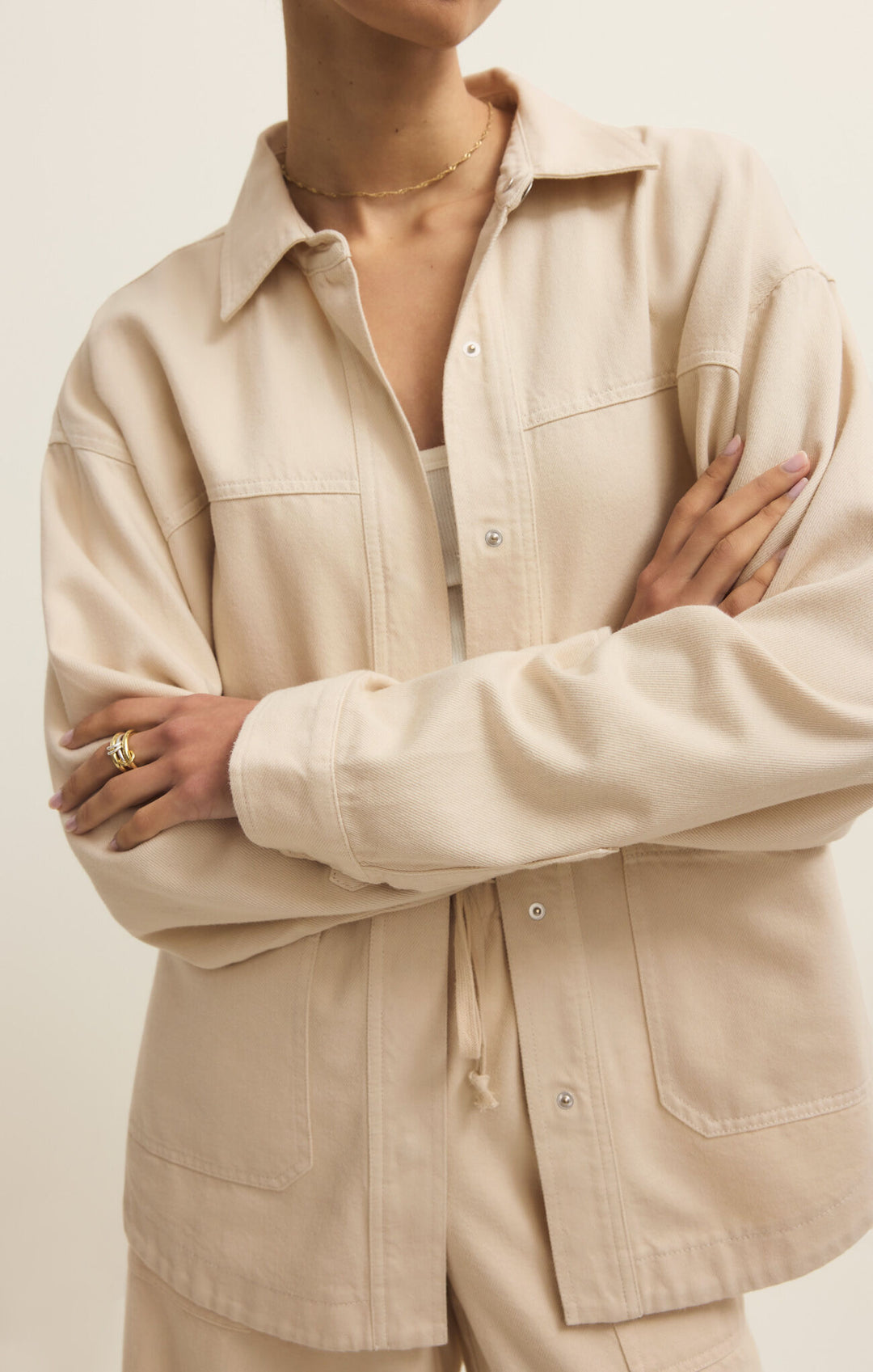 Z SUPPLY Bay Breeze Twill Jacket-The Shop Laguna Beach