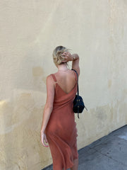 LUCY PARIS Karine Satin Slip Dress-The Shop Laguna Beach