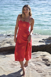 MAAJI Remi Linen Midi Dress-The Shop Laguna Beach