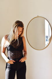KEEN THE LABEL Mae Stretchy Sheer Lace Tank - More Colors Available-The Shop Laguna Beach