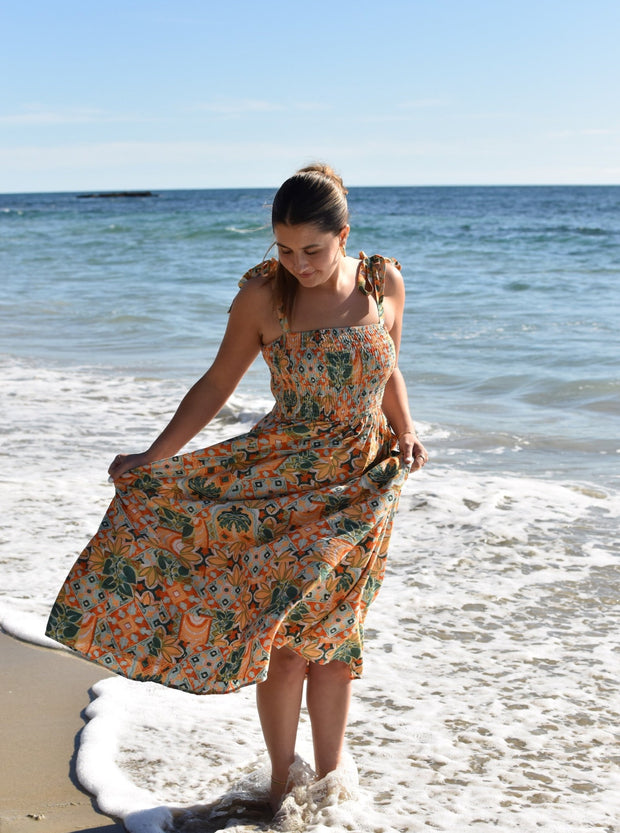 KEEN THE LABEL Inez Printed Maxi Dress-The Shop Laguna Beach