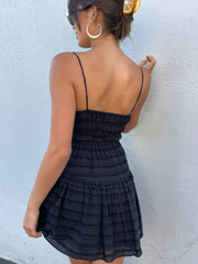 KEEN THE LABEL Sabina Tiered Mini Dress - More Colors Available-The Shop Laguna Beach