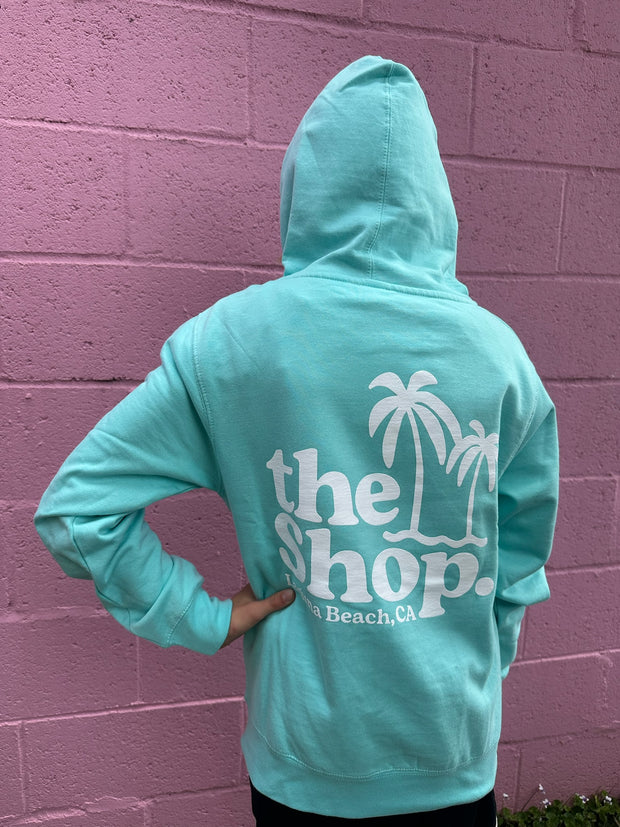 THE SHOP CLASSIC Laguna Palm Youth Zip Sweatshirt - More Colors Available-The Shop Laguna Beach