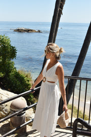 KEEN THE LABEL Dianne Poplin Midi Dress-The Shop Laguna Beach