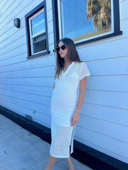 KEEN THE LABEL Dawn Collared Midi Dress-The Shop Laguna Beach