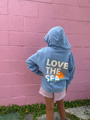 LOVE THE SEA Youth Pigment Wash Hoodie-The Shop Laguna Beach