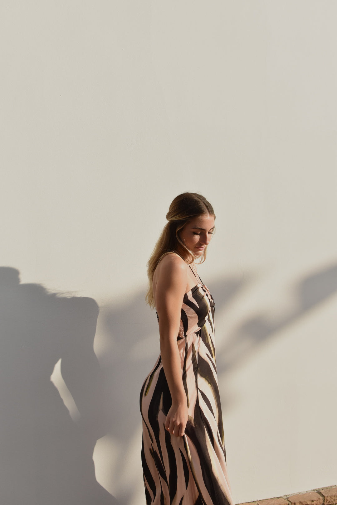 SELF CONTRAST Katya U-Ring Halter Maxi Dress-The Shop Laguna Beach