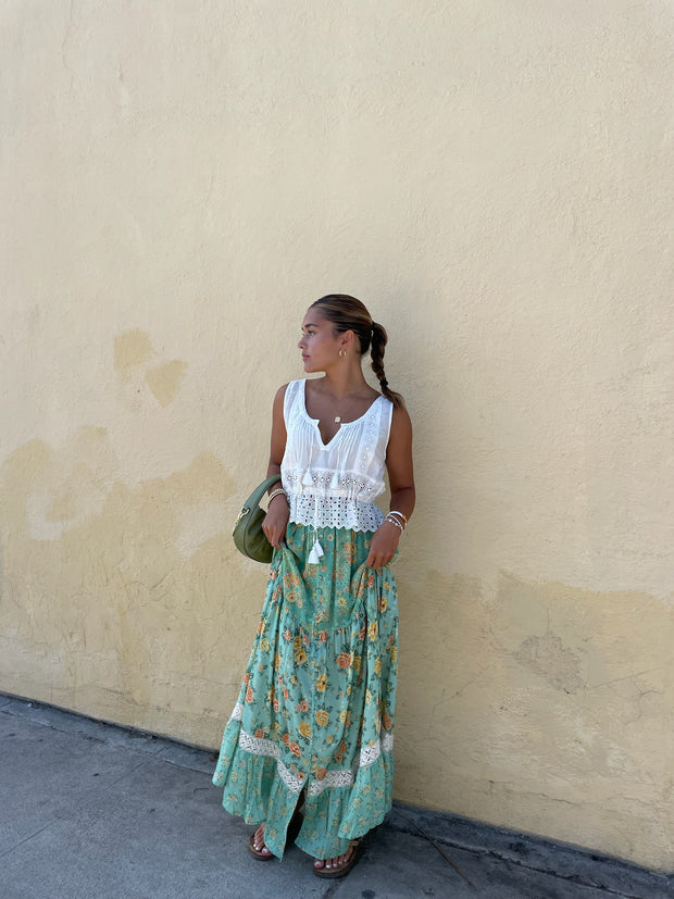 SPELL • SUNSHINE BANDIT Melody Bias Maxi Skirt-The Shop Laguna Beach