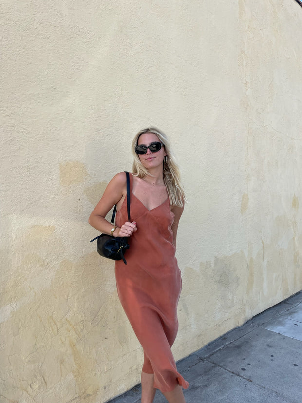 LUCY PARIS Karine Satin Slip Dress-The Shop Laguna Beach