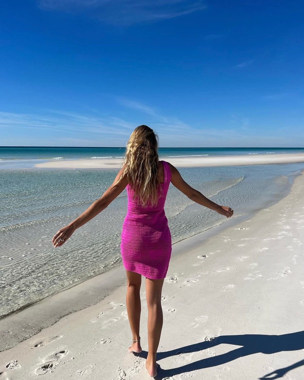 BEACH RIOT James Crochet Dress • Petal Pink | The Shop Laguna Beach