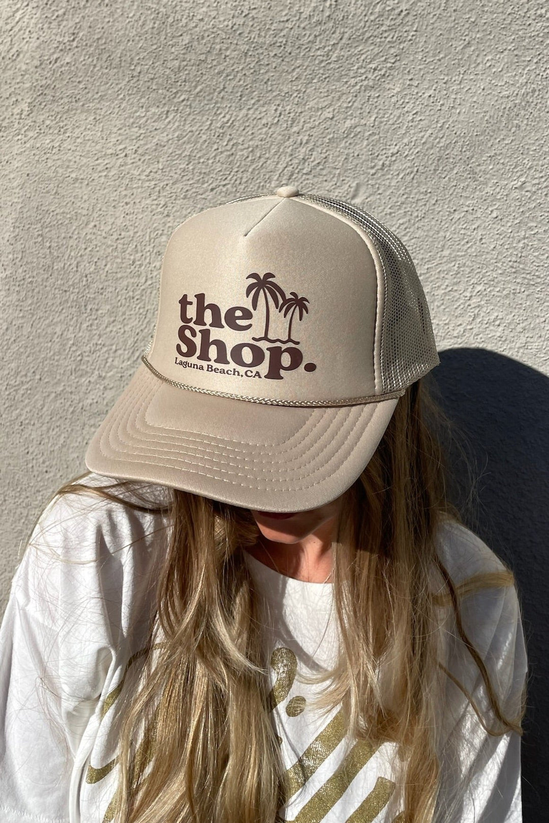 THE SHOP CLASSIC Palm Logo Trucker Hat - More Colors Available-The Shop Laguna Beach