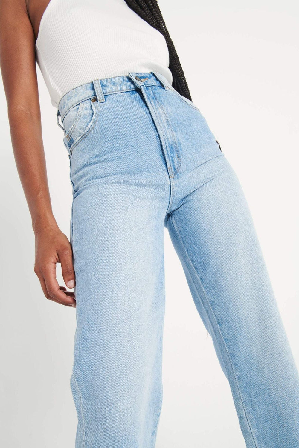 ROLLAS Heidi Wide-Leg Jean - Old Stone-The Shop Laguna Beach