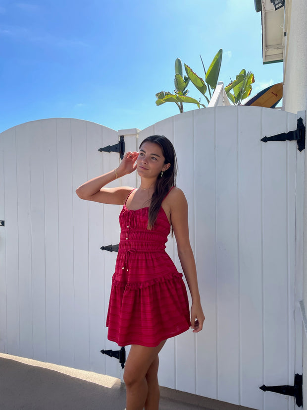 KEEN THE LABEL Sabina Tiered Mini Dress-The Shop Laguna Beach