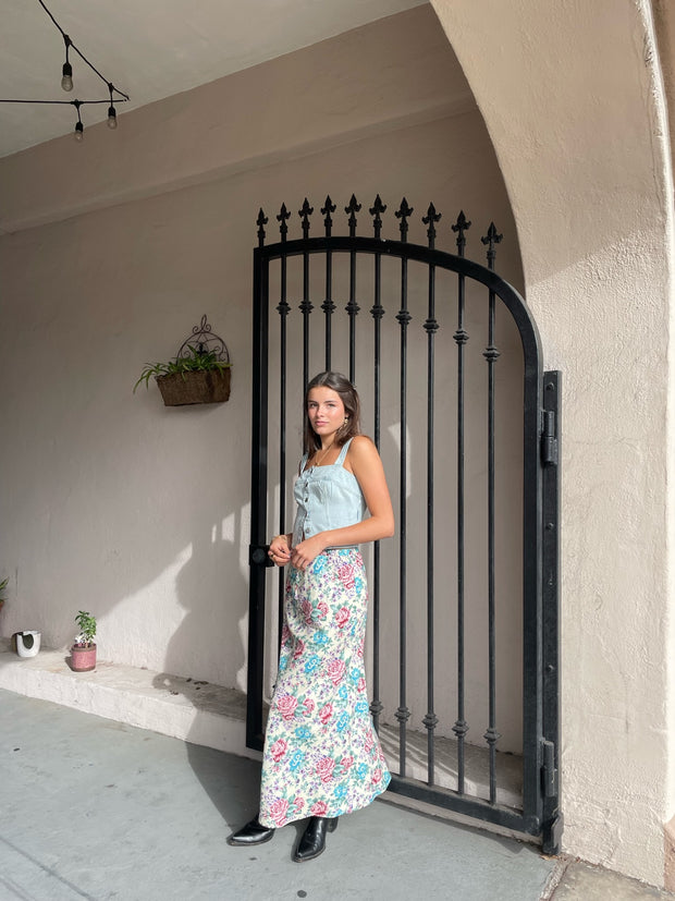 ROLLAS Rosette Slip Midi Skirt-The Shop Laguna Beach