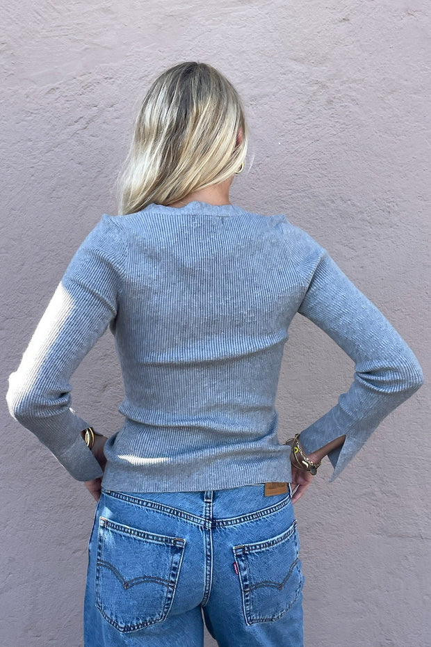 KEEN THE LABEL Ryann Twist-Front Sweater-The Shop Laguna Beach