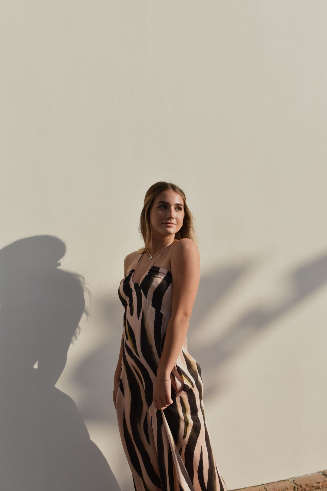 SELF CONTRAST Katya U-Ring Halter Maxi Dress-The Shop Laguna Beach