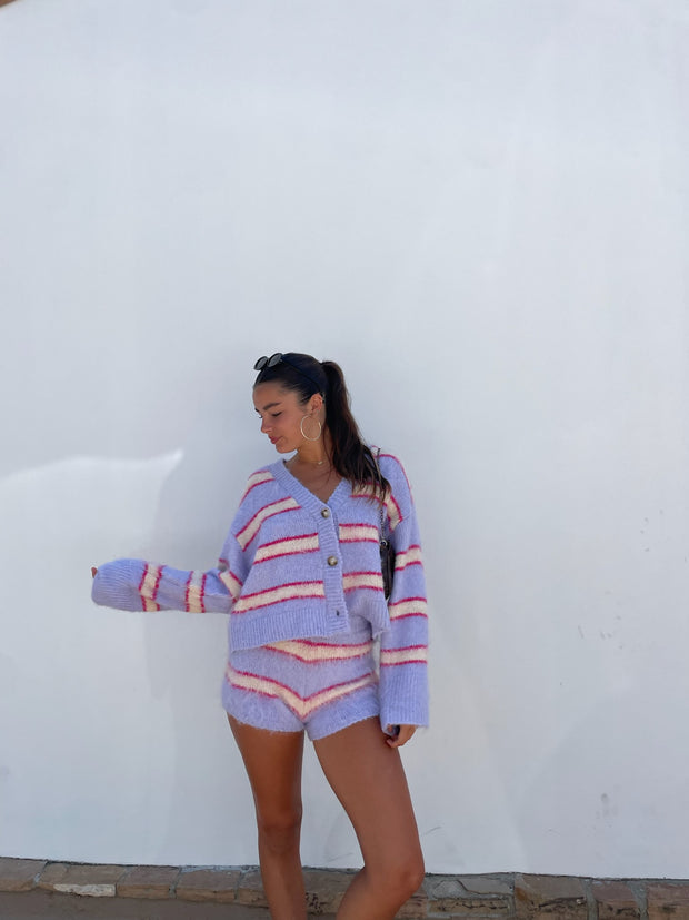 LSPACE Montauk Stripe Sweater Short-The Shop Laguna Beach