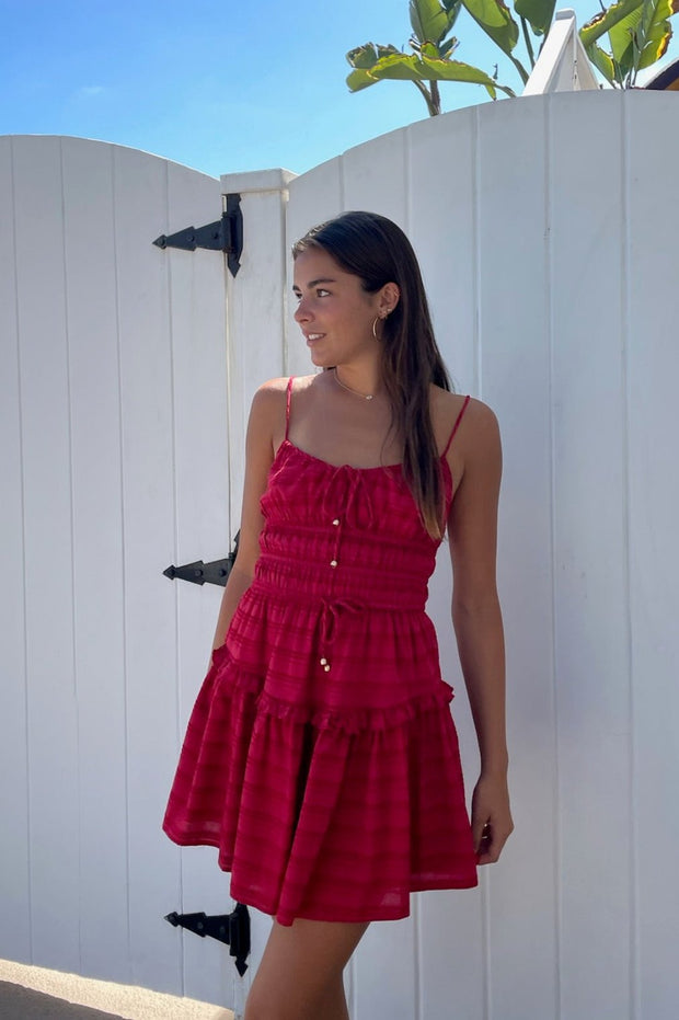 KEEN THE LABEL Sabina Tiered Mini Dress-The Shop Laguna Beach