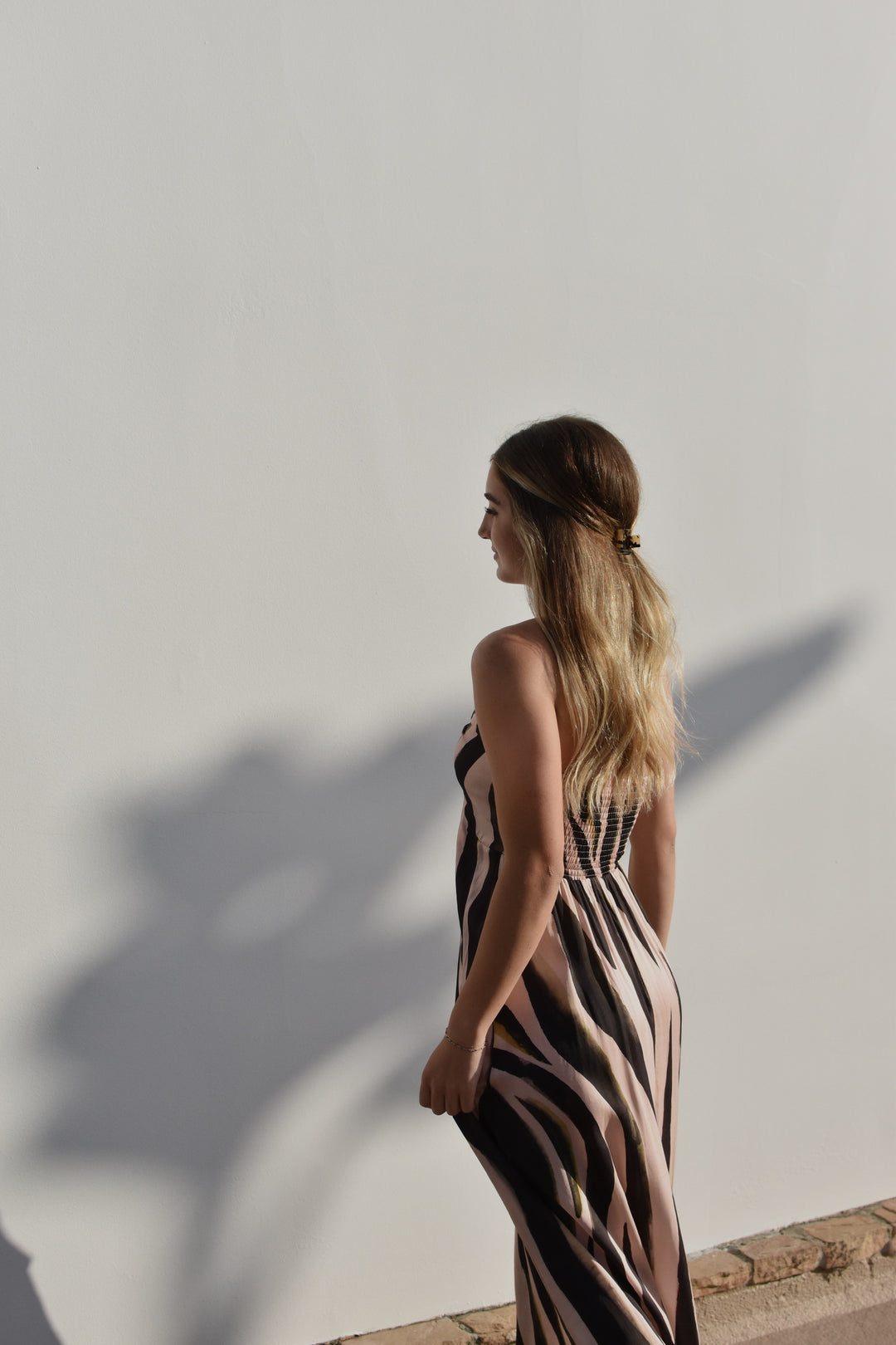 SELF CONTRAST Katya U-Ring Halter Maxi Dress-The Shop Laguna Beach