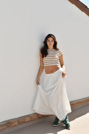 RHYTHM Classic Tiered Maxi Skirt-The Shop Laguna Beach