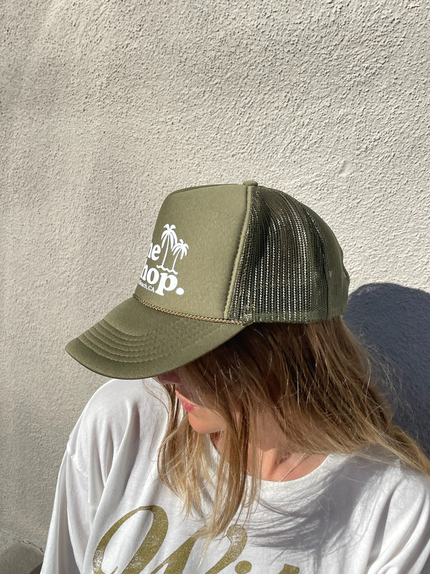 THE SHOP CLASSIC Palm Logo Trucker Hat - More Colors Available-The Shop Laguna Beach