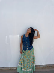 SPELL • SUNSHINE BANDIT Melody Bias Maxi Skirt-The Shop Laguna Beach