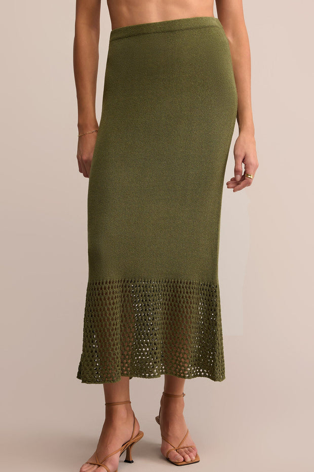 Z SUPPLY Haven SweaterKnit Midi Skirt-The Shop Laguna Beach