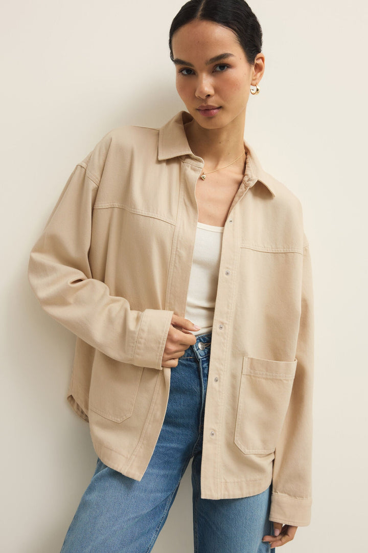 Z SUPPLY Bay Breeze Twill Jacket-The Shop Laguna Beach