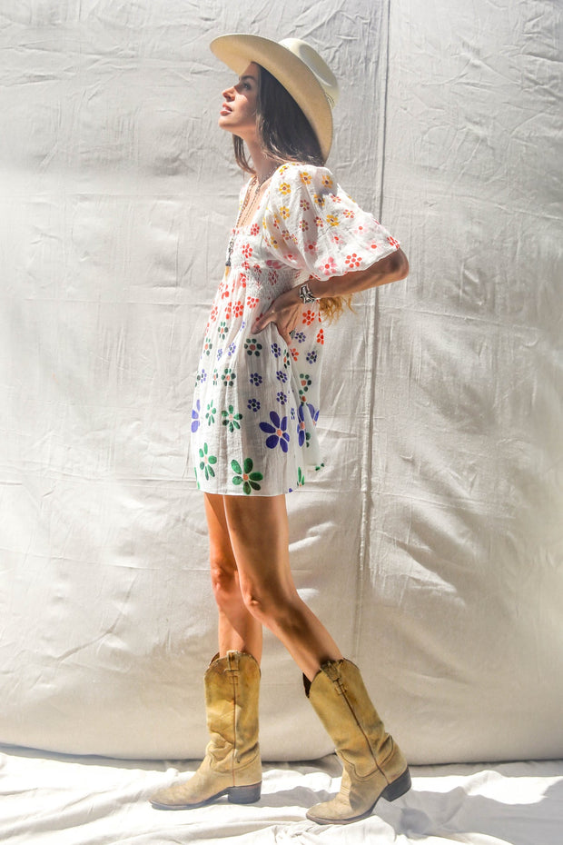 JEN'S PIRATE BOOTY Dazed Floral Mini Dress-The Shop Laguna Beach