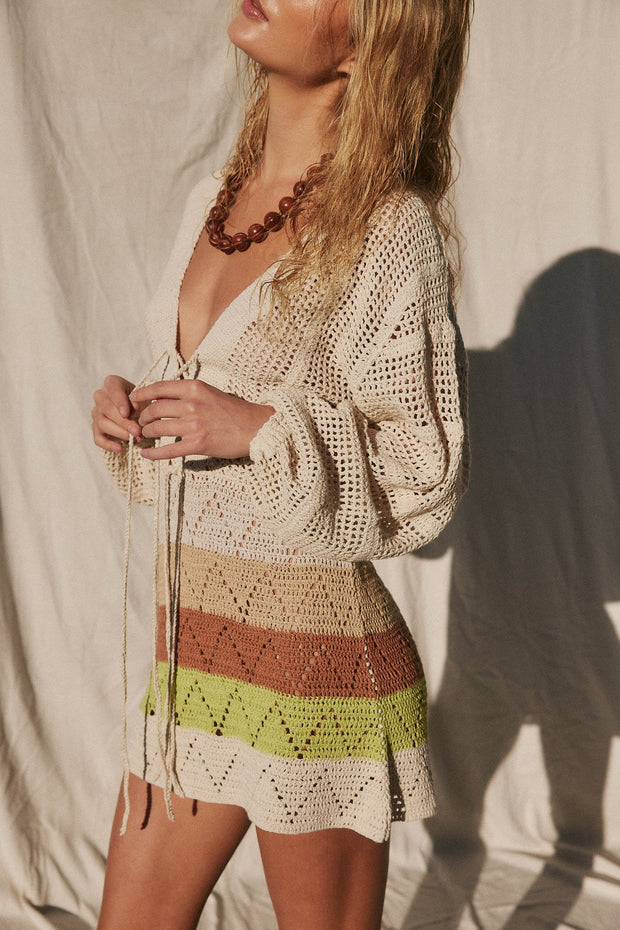 JEN'S PIRATE BOOTY Palermo Crochet Mini Dress-The Shop Laguna Beach