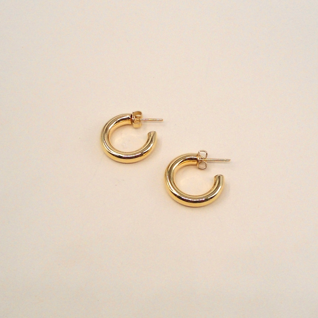 MAY MARTIN Jessica Small Hoop Earrings-The Shop Laguna Beach