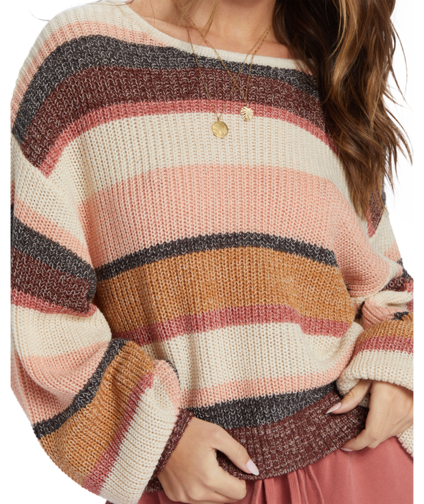 BILLABONG Light Wave Stripe Sweater-The Shop Laguna Beach