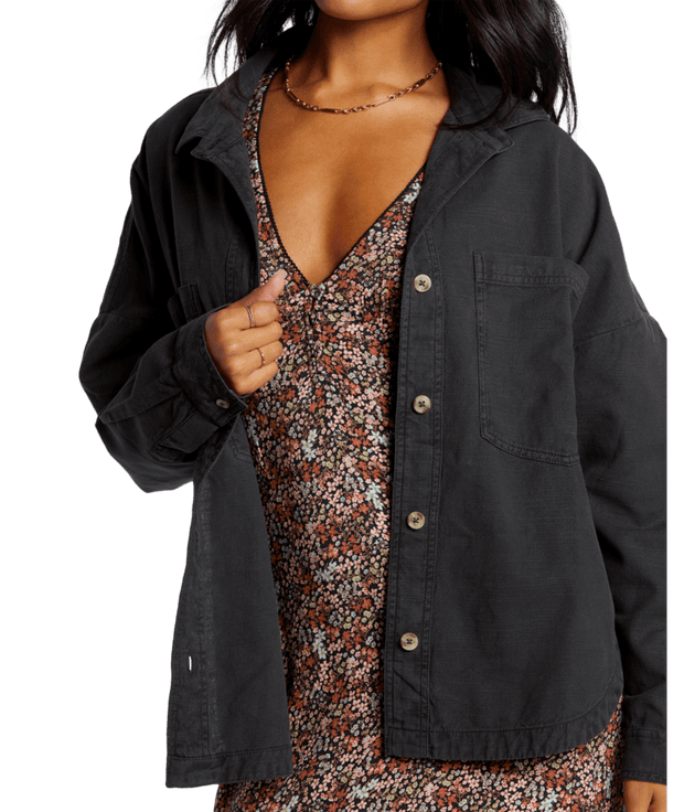 BILLABONG Stoked On You Oversized Shirt Jacket-The Shop Laguna Beach