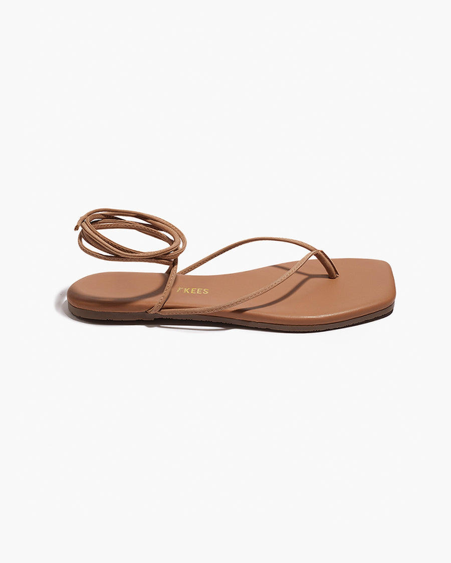 TKEES Lilu Square-Toe Wrap Sandal-The Shop Laguna Beach