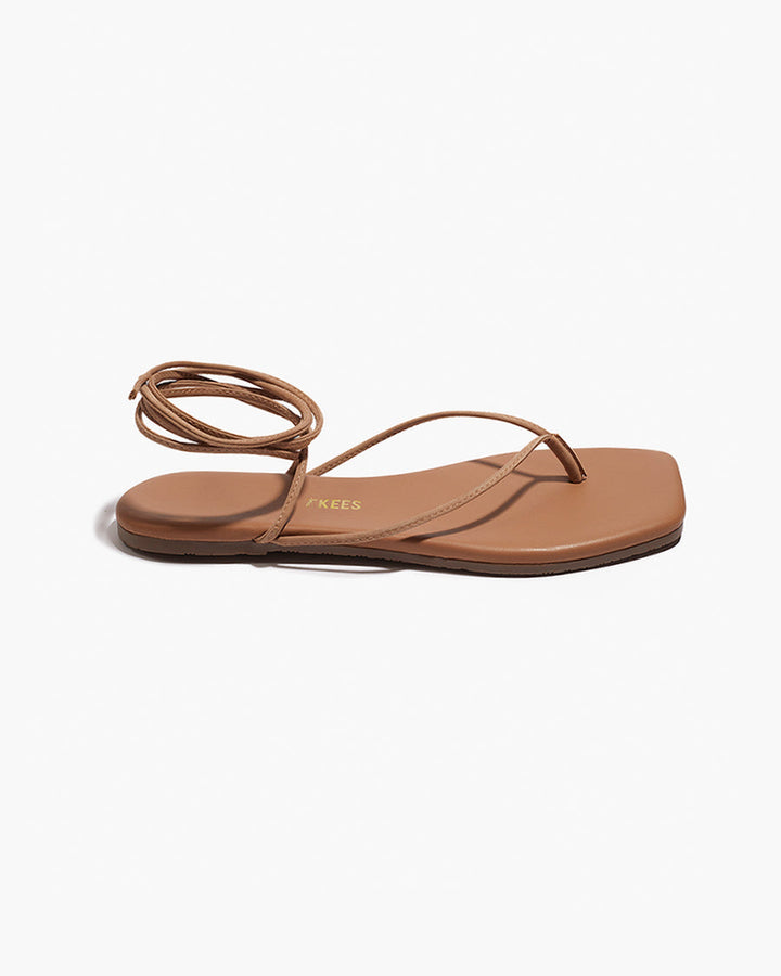 TKEES Lilu Square-Toe Wrap Sandal-The Shop Laguna Beach