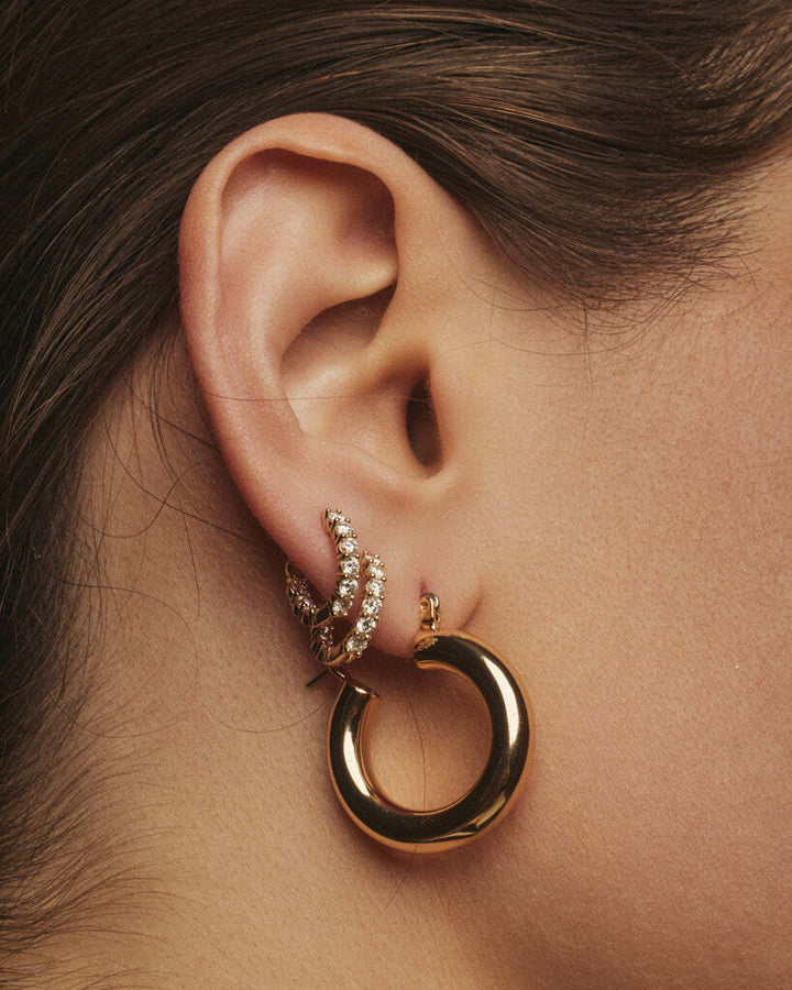 LUV AJ Baby Amalfi Hoops - Gold-The Shop Laguna Beach