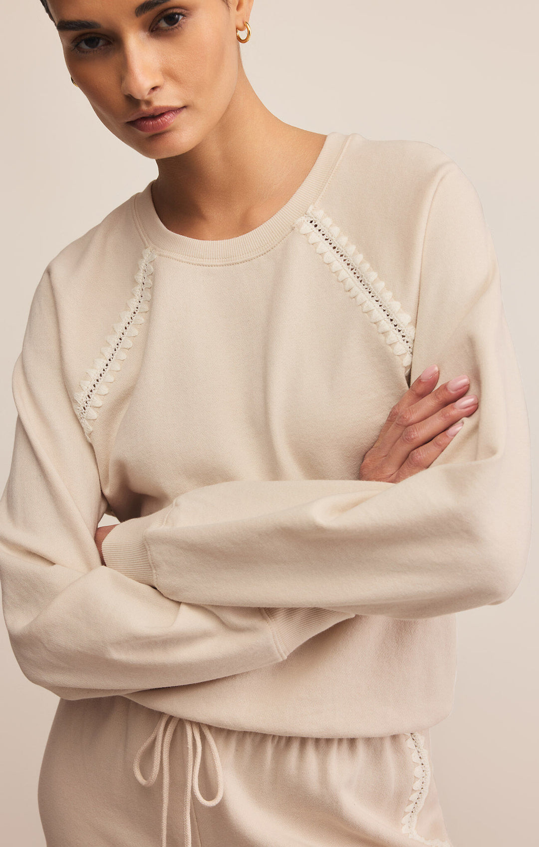 Z SUPPLY All Around Sweatshirt • Crystal | The Shop Laguna Beach