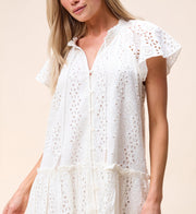 CLEOBELLA Lydia Eyelet Mini Dress-The Shop Laguna Beach