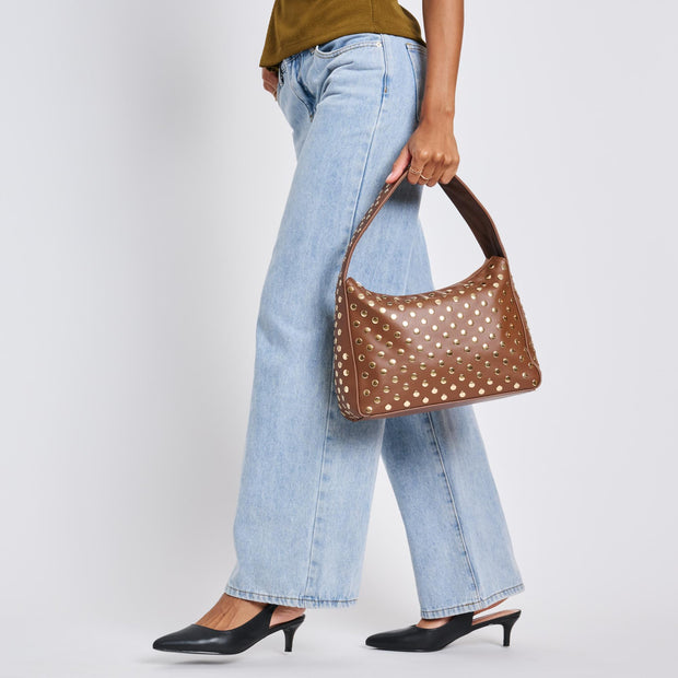 MODA LUXE Rebel Studded Shoulder Bag - More Colors Available-The Shop Laguna Beach