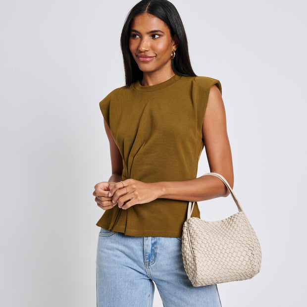 MODA LUXE Roxy Woven Double-Handle Crossbody Tote - More Colors Available-The Shop Laguna Beach