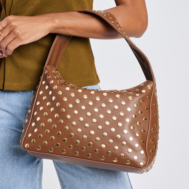 MODA LUXE Rebel Studded Shoulder Bag - More Colors Available-The Shop Laguna Beach