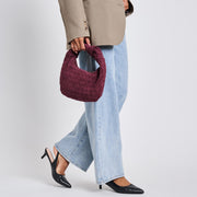 MODA LUXE Autumn Suede Woven Handbag - More Colors Available